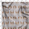 thumbnail image 3 of Soimoi Rayon Fabric Deer Animal Print Fabric by The Yard 42 Inch Wide, 3 of 5