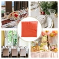 thumbnail image 3 of PAMINGONO 12 Pcs Serviettes en Coton Lin Marron pour Mariage Réutilisables Lavables pour Salle à Manger, 3 of 6