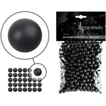 Wearable4U New Reusable Training Soft Rubber Balls 100 pack .68 Caliber (Black Color)