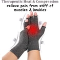 thumbnail image 2 of Guantes de compresión para artritis para hombres y mujeres, guantes sin dedos para artritis reumatoide y osteoartritis, guantes de compresión para aliviar el dolor de artritis (1 par), 2 of 7