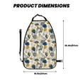 thumbnail image 2 of Fuzoiu Hawaiian Style Print 2 Pack Kick Mat Back Seat Protector With 3 Storage Pockets, Universal Car Seat Back Organizer For Kids Pets, Waterproof Backseat Protector For Most Car, 2 of 8