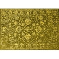 thumbnail image 1 of Ahgly Company Machine Washable Indoor Rectangle Oriental Yellow Industrial Area Rugs, 2' x 4', 1 of 4