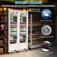 thumbnail image 6 of Kojooin Display Refrigerator Commercial,Merchandiser Refrigerator,Upright Beverage Cooler With Adjustable Shelves,White, 6 of 6