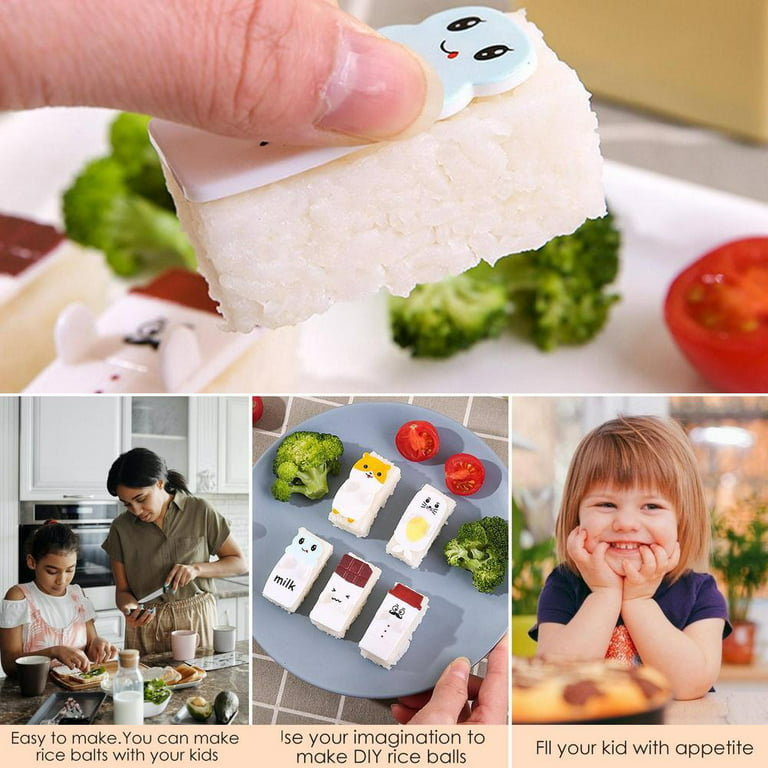 Tohuu Sushi Making Kit Rice Ball Press Maker Kit Rice Mold Kitchen Tool for  Homemade Cute and Delicious Sushi Bento for Kids Lunch Picnic Parties good  