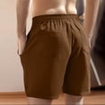 thumbnail image 6 of JIUKE Men Shorts Elastic Waist Straight Leg Fitted Beach Shorts Summer Casual Fashion Solid Shorts with Pocket, 6 of 9