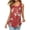 Blue, variant on Spencer Plus Size Women's Floral Print Flowy Tank Tops Summer Sleeveless Casual Loose U Neck Pleated Tunic Shirts (M, Dark Red)