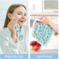 thumbnail image 6 of GZHJMY Pink Flamingo Wash Cloths 4 Pack - 12 x 12 Inch Super Super Soft Washcloths for Your Face and Body - 100% Cotton Absorbent Baby Face Towel, 6 of 7