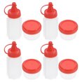 Luxshiny Red PP Small Condiment Containers, Optimal Capacity for on-The ...