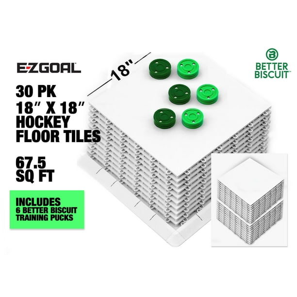Hockey Shooting Flooring Tiles 18 X18, Sniper S Edge Slick Hockey Floor Tiles 20 Pack