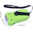 thumbnail image 1 of Antorcha dinamo solar, linterna recargable con manivela, antorcha LED portátil con energía solar para linterna colgante de emergencia para acampar al aire libre, color aleatorio (verde), 1 of 5