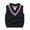 Noir, variante sur Aocisk Gilet Classique en Tricot pour Garçons Style Préscolaire Académique Confortable Automne Hiver Cardigan pour Enfants Noir 7-8 Ans