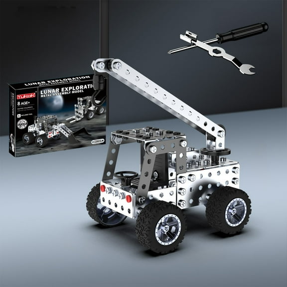Gallickan Toys for Boys Age 8-12, Cranes Building Toys Activities Projects Boy Toys Age 4-8 5-7 6-8 8-10 Birthday Christmas Gift, Silver