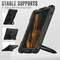 thumbnail image 5 of for Samsung Galaxy Tab S8+ Plus/S7 FE/S7+ Plus Case 12.4 inch, 360 Rotating Shockproof Cover with Stand, Handle, Shoulder Strap (SM-X800/T730/T970), Black, 5 of 7