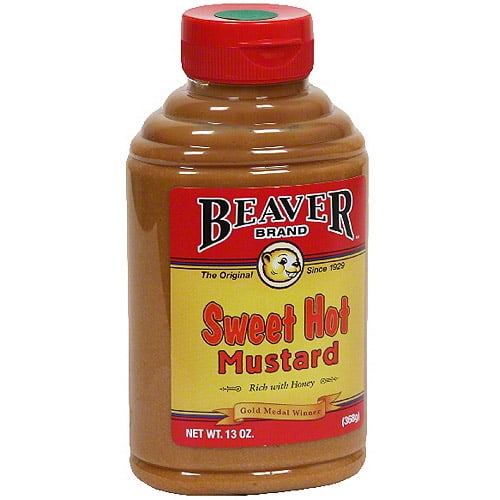 Beaver Brand Sweet Hot Mustard, 13 oz (Pack of 6) by Generic