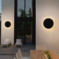 thumbnail image 1 of Lámpara de pared LED nórdica simple y redonda para exteriores, resistente al agua, IP65, para entrada al pasillo de la villa, 1 of 5