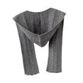 thumbnail image 3 of Bufanda con capucha para la cabeza, calentador de cuello, bufanda con capucha para mujeres, otoño, hombres, al aire libre Gris, 3 of 8