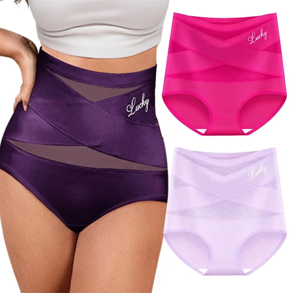 High-Waist Tummy Control Seamless Shaping Lucky Panties Compression Underwear Women High Waist Tummy Control