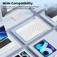 thumbnail image 2 of Cimetech Bluetooth Keyboard, Ultra-Slim Wireless Keyboard Quiet Portable Design with Built-in Rechargeable Battery, Fast Charging for iPad, iPhone, MacBook, Tablet,IOS, Android 3.0 and Above OS White, 2 of 7