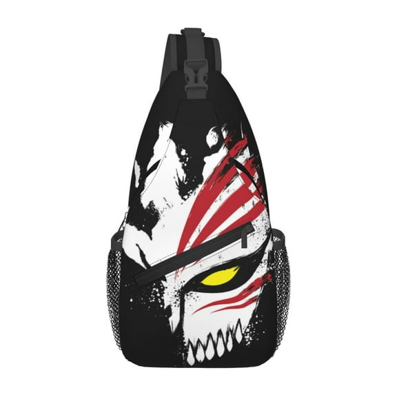 Crossbody Bags Sling Backpack Bleach Anime Cross Chest Bag Sports Shoulder Bag Gym Pack Adjustable Rucksack for Running Cycling