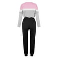 thumbnail image 3 of Aofany Two Piece Outfits for Women Loose Two-piece Sets Colorblock Long Sleeve Tops Casual Pants Sweatsuit Lounge Workout Sets for Women, 3 of 4