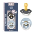 thumbnail image 1 of Chupetes Tetina Redonda Iron Night Baby Blue Night Libre de BPA Látex Natural Brillan en la Oscurida, 1 of 7