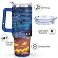thumbnail image 3 of Halloween Stainless Steel Tumbler Happy Halloween Pumpkin Ghost Insulated Coffee Mug with Straw,Thermal with Lids for Hot and Cold Drinks for School Camping 40 oz Boo Mug, 3 of 7