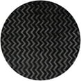 thumbnail image 1 of Ahgly Company Machine Washable Indoor Round Industrial Modern Black Eel Black Area Rugs, 4' Round, 1 of 7