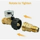 thumbnail image 4 of Adaptador C3H8, Regulador De Válvula Sensible Resistente A La Presión Adaptador De Manguera De Conexión De Gas A Prueba De Fugas Con Rosca Hembra De 1/2 Pulgada Para Acampar Al, 4 of 7
