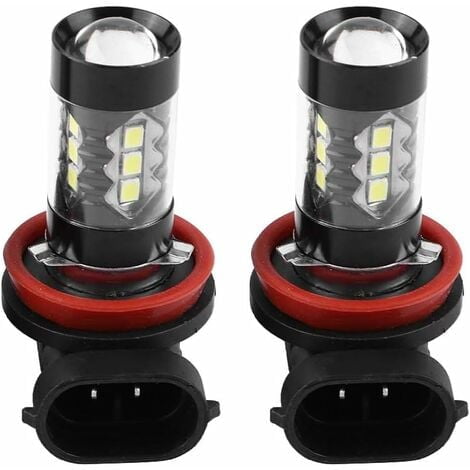 Bombillas LED H8 H11 Xtreme Super Bright 6000k | 2 piezas H11 H8 12v-24v 80w Bombillas de luz de circulación diurna LED antiniebla de alta potencia para automóvil Bombilla de luz antiniebla LED H11