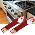 thumbnail image 3 of Oven Handle Protection,2pcs Christmas Pattern Microwave Refrigerator Handle Cover Christmas Handle Cover Extended Durability, 3 of 8