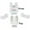 White, variant on CableWholesale Cat5e Keystone Jack White RJ45 Female to 110 Punch Down - White