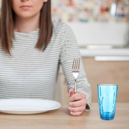 Masteelf  Plastic Cups Reusable Kitchen Glasses Clear Transparent Blue