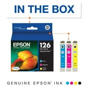 Epson 126 Cyan Magenta Yellow Ink Cartridge Multipack T126520
