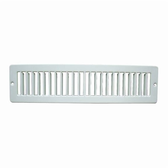 Manufacturer Varies Toe Space Grille 3.38 X 13.13, White, Steel 4MJD5