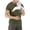 Army Green_001, variant on Men's Kangaroo Baby Carrier Shirt Funny Skin To Skin Short Sleeve V Neck Tee Shirts Summer 2026 Stylish Comfort Novelty Blouses with Pocket Army Green 2XL