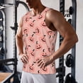 thumbnail image 5 of Gukieu Smiling Pink Pumpkins Print Men's Quick Dry Fitness Vest, Round Neck Sleeveless Fitness Bodybuilding Top-3X-Large, 5 of 7