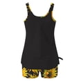 thumbnail image 5 of UTSJKR Two Piece Tankini Bathing Suits T-Back Blouson Swim Tops with Boy Shorts Women Swimsuits Sporty Swimwear Multicolor S, 5 of 6