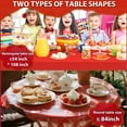thumbnail image 6 of Mitzzllc Plastic Table Cloth Disposable 8 Pack,54 x 108 inch Leakproof & Sturdy Decorative Tablecloths,Rectangle Red Plastic Table Cover, 6 of 7