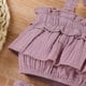 thumbnail image 5 of Bermudas Baby Girl Kids Sling Tops + Shorts Ruffle Top sin mangas + Shorts Set (Púrpura 4t) Ygjytge Púrpura T 3-4 años Única para Niña, 5 of 7