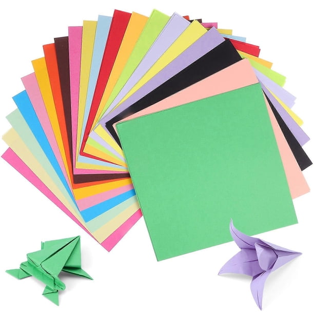 200 Pcs Origami Papers For Crafts Square Craft Papers Cardstock Colored Papers Card Stock For Scrapbooking And Diy Projects