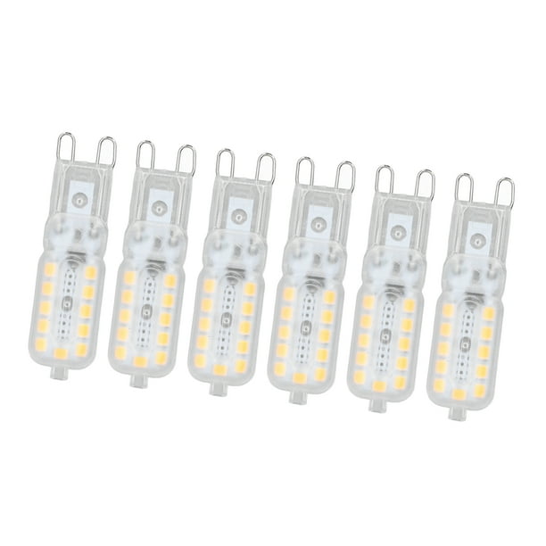 Bombilla LED G9, 22LED G9 Bombilla 5W Cubierta Transparente Ahorro De Energía Para Luz De Pared Para Lámpara De Araña