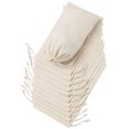thumbnail image 1 of Dr Bolsas Con Cordón De Muselina 100% Algodón, Paquete De 12 Para Almacenamiento De Regalos De Despensa, Sin Blanquear (7 X 12 Pulgadas, Beige), 1 of 5