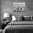 thumbnail image 6 of Bathroom Flower Decor Wall Art Country Bathroom Print Painting Floral Canvas Pictures Modern Home Artwork Decor for Living Room Framed Ready to Hang 12"x16", 6 of 6