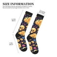 thumbnail image 2 of Picia Skull gold flower Printed Sports Compression Socks - 15-20mmHg Graduated Compression, High-Performance Soft and Breathable Socks for Men and Women, 2 of 5