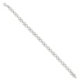 thumbnail image 2 of 14K White Gold bracelet Fancy 7 in Polished, 2 of 4