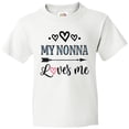 thumbnail image 3 of Inktastic My Nonna Loves Me Girls Youth T-Shirt, 3 of 5