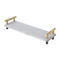 thumbnail image 1 of Bathroom Sink Organizer, Fast Drying Sink Tray Versatile Simple Decorative Tidy gray gold handle, 1 of 9