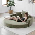 thumbnail image 2 of Jopath 2 in 1 Convertible Sofa Bed,Oversized Corduroy Upholstered Boneless Couch,Loveseat Sleeper with Pull Out Bed for Living Room Bedroom Lounge,No Assembly Required,Green, 2 of 11