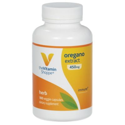 The Vitamin Shoppe Oregano Extract 450MG, Herbal Supplement that Supports Immune Health (100