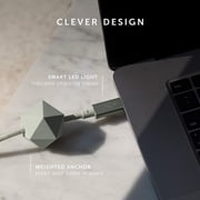 Native Union Desk Cable – USB Type C 8ft Ultra-Strong Non-Slip Fast Charging Cable (Sage)